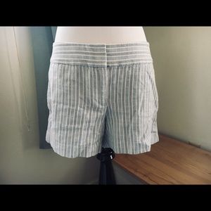Loft Riviera Shorts Blue Pinstripe Size 2 NWT